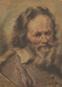 Hoofd van een bebaarde man, 1600-1630 door Giovanni Serodine
