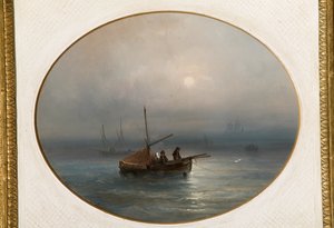Marina met boten door Giovanni Susani