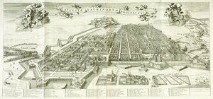 Uitzicht op Turijn, 1672 door Giovanni Tommaso Borgonio
