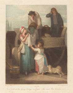 Vers geplukte erwten, jonge Hastings door Giovanni Vendramini after Francis Wheatley