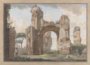 Interieur van de Baden van Caracalla, ca. 1780