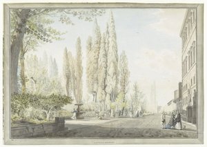 Gezicht op Villa Montalto te Rome