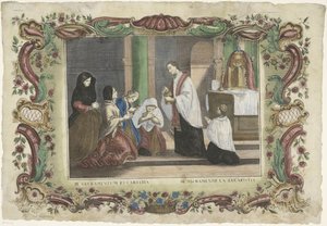 Het sacrament van de eucharistie. De zeven sacramenten door Giovanni Volpato