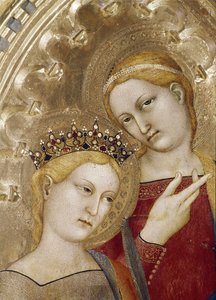 Sint-Catharina en Sint-Lucia door Giovanni da Milano
