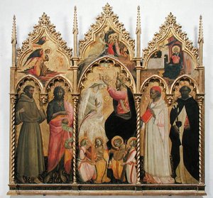 Kroning van de Maagd met Heiligen, c.1420 door Giovanni dal Ponte