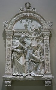 De annunciatie door Giovanni della Robbia