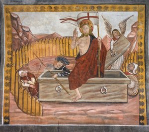 Verhalen van de Passie van Christus: De Opstanding van Jezus door Giovanni di Cherasco Botoneri