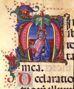 Ms 542 f.31r Geïllustreerde initiaal 