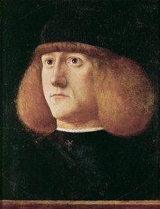 Renaissance: Portret van een jonge man door Mansueti, Giovanni di Niccolo (ca. 1465-1527), ca. 1500