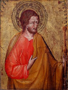 Voorstelling van Sint Jacobus de Pelgrim door Giovanni di Paolo