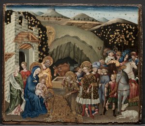 De aanbidding der wijzen door Giovanni di Paolo