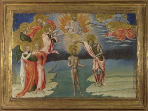 De Doop van Christus Predella Paneel, 1454