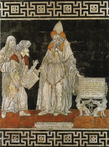 Hermes Trismegistus. Vloermozaïek in de kathedraal van Siena door Giovanni di Stefano