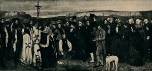 Begrafenis in Ornans, c1850, 1935 door Giraudon
