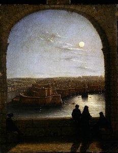 Binnen de vestingwerken, Valetta - Uitzicht vanuit een boog 