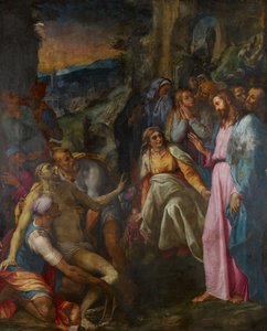 Opwekking van Lazarus, 1592 door Girolamo Muziano