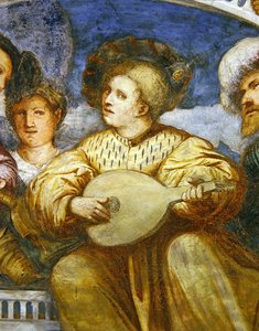 Beze, detail van het concert door Girolamo Romanino