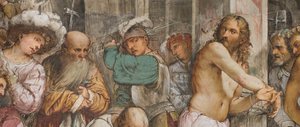 Centrale beuk, Vijfde overspanning Zuid, Geseling van Christus, Girolamo Romanino
