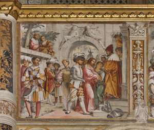 Centrale Beuk, Vijfde Zuidelijke Span, Christus voor Pilatus, Girolamo Romanino