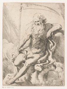 Saturnus met zeis door Girolamo Scarselli
