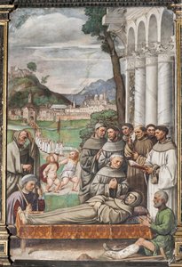 De dood van St. Antonius, School van de Heilige