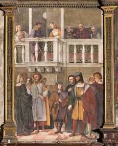 Het wonder van het glas, School van de Heilige, Basiliek van Sint-Antonius, Padua, Italië