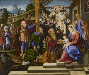 De aanbidding van de drie koningen, c.1525-1530
