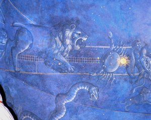 Het Pad van de Zon door de sterren op de nacht van 4 juli 1442, detail van Leeuw, Kreeft en de Hydra (detail)