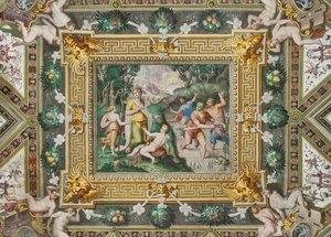 Hal van Latona: de Godin, Rocca dei Rossi, San Secondo, Parma, Italië door Giulio (school of) (attr.to) Romano