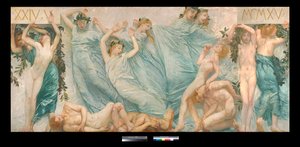 Diptiek: Risveglio door Giulio Aristide Sartorio