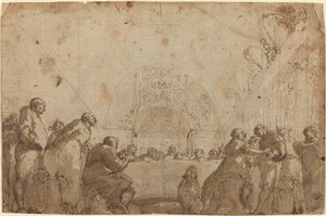Het laatste avondmaal door Giulio Benso