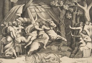 Cloelia te paard over de Tiber, ca. 1540-60