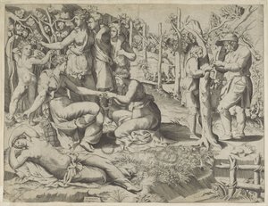 Flora geeft een krans