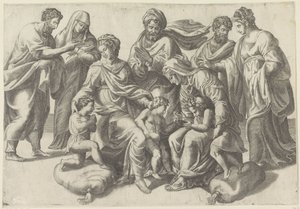 Heilige Maagschap door Giulio Bonasone