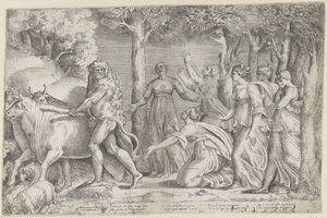 Hercules rooft de runderen van Geryon