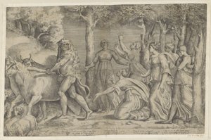 Hercules rooft de runderen van Geryon