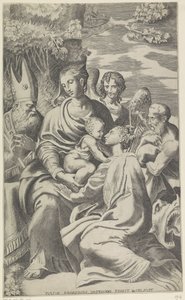 Maria met het Christuskind en heiligen
