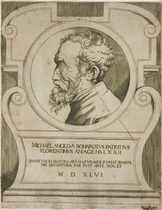 Michelangelo door Giulio Bonasone