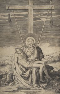 Pieta onder het Kruis van Golgotha