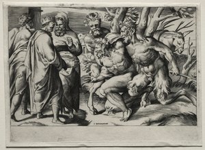 Silenus en koning Midas