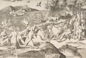 De Roof van Europa, 1546 door Giulio Bonasone