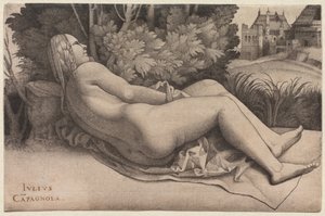 Venus liggend in een landschap, ca. 1508-09