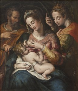 De Heilige Familie met Sint Catharina