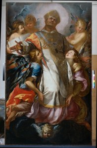 Sint Charles in glorie door Giulio Cesare Procaccini