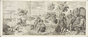 Apollo en Marsyas door Giulio Sanuto