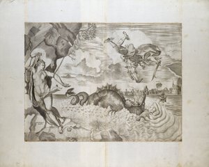 Perseus en Andromeda door Giulio Sanuto