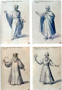 Kostuumontwerp voor klassieke figuren, 16e eeuw