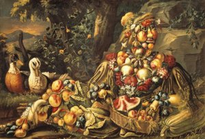 De Zomer door Giuseppe Arcimboldo