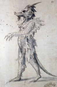 Ontwerp voor een draak door Giuseppe Arcimboldo