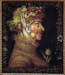De Zomer. Allegorie over de Seizoenen. Schilderij door Giuseppe Arcimboldo (1527-1593). Musée du Louvre door Giuseppe Arcimboldo